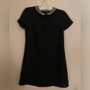 Black Forever 21 Mini Dress with Peter Pan Collar